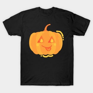 Orange squash Pop style Monochromatic pumpkin Halloween T-Shirt